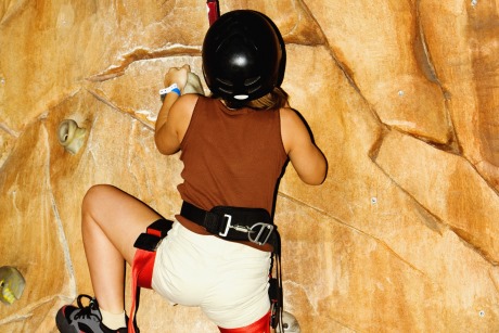 Students can learn to rock climb with Acorn Adventure.